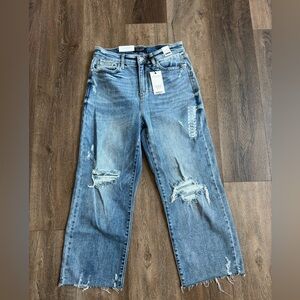 Judy Blue High Waste Wide Leg Jeans. Women’s size 7. New with tags.